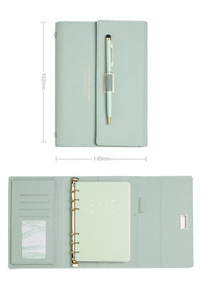 Literary Exquisite Soft Leather Portable Portable Notebook