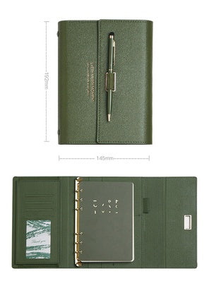 Literary Exquisite Soft Leather Portable Portable Notebook