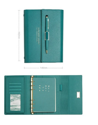 Literary Exquisite Soft Leather Portable Portable Notebook