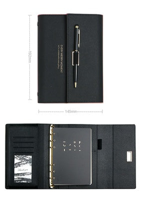 Literary Exquisite Soft Leather Portable Portable Notebook