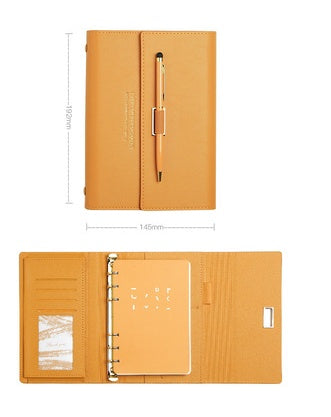 Literary Exquisite Soft Leather Portable Portable Notebook