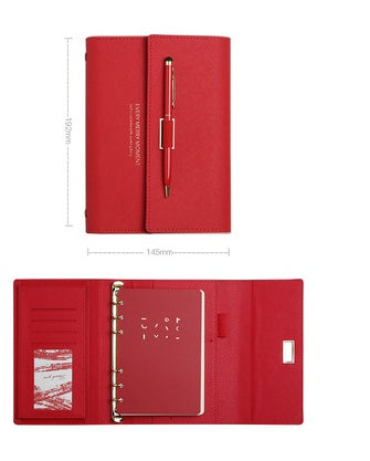 Literary Exquisite Soft Leather Portable Portable Notebook