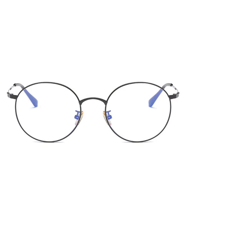 Light Blocking Amber Lens Circular Gaming Glasses